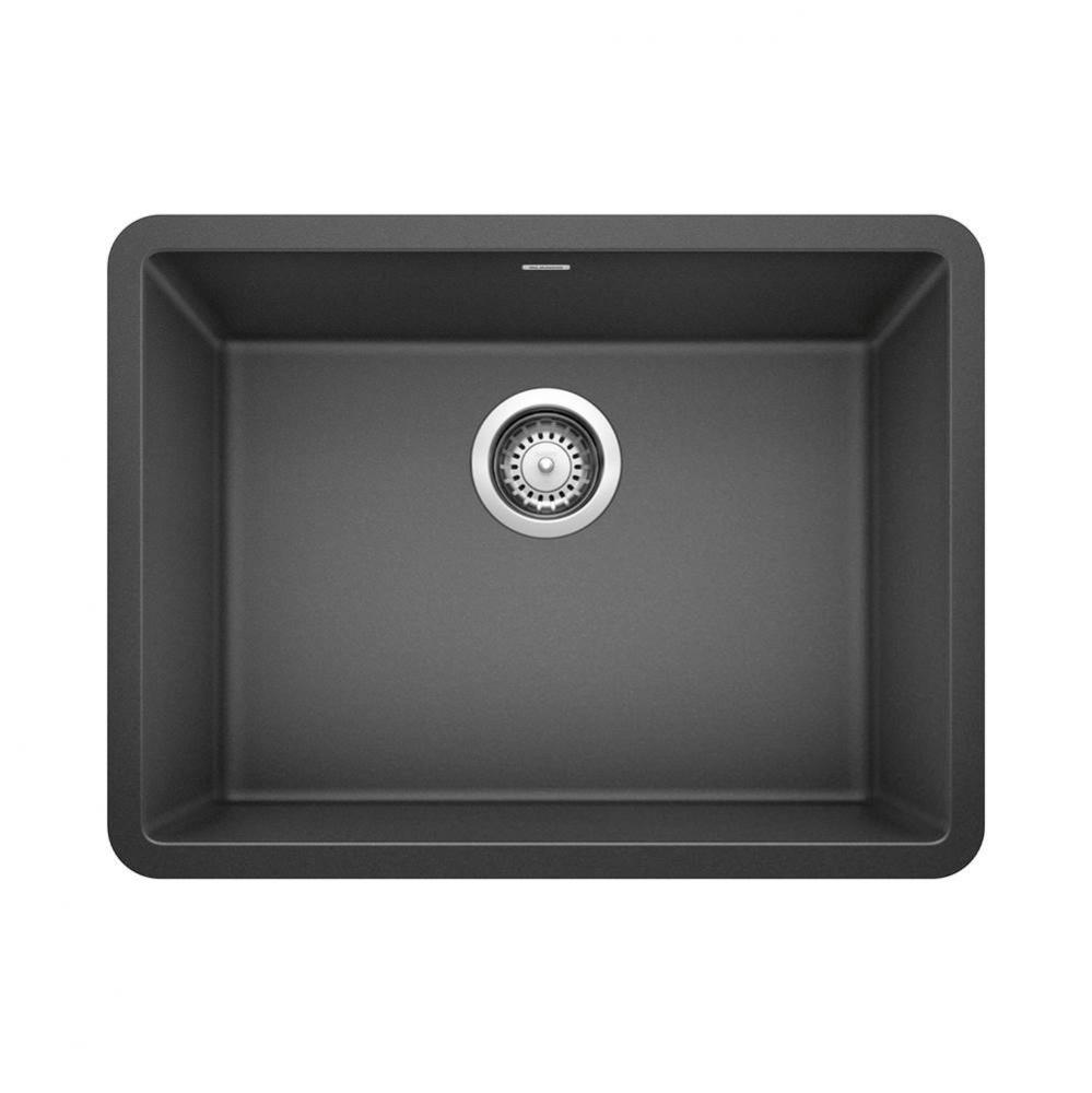 Precis SILGRANIT 24&apos;&apos; Single Bowl Undermount Kitchen Sink - Anthracite