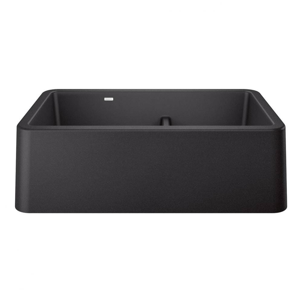 Ikon SILGRANIT 33&apos;&apos; Double Bowl Apron-Front Farmhouse Sink with Low Divide - Anthracite