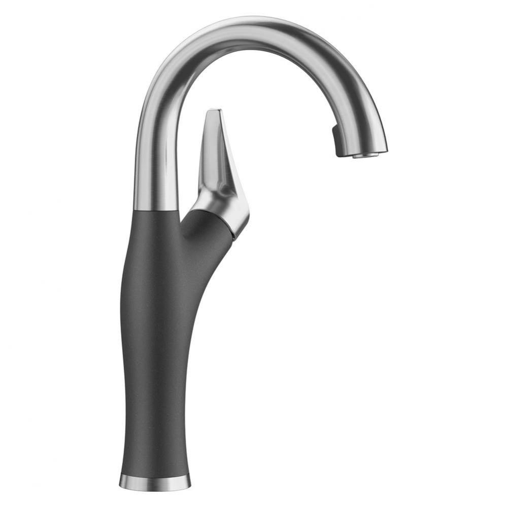 Artona Pull-Down Dual-Spray Bar Faucet - PVD Steel/Anthracite