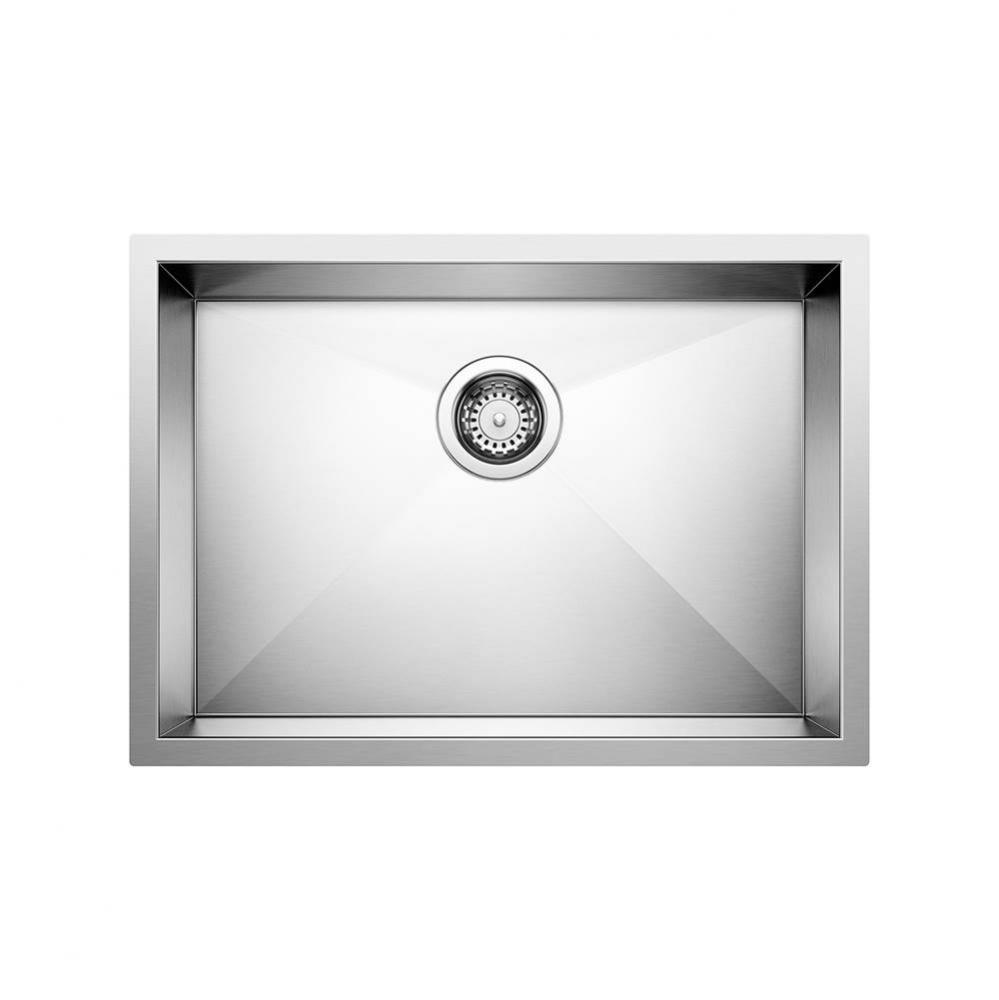 Quatrus R0 25&apos;&apos; Single Bowl Undermount ADA Stainless Steel Kitchen Sink