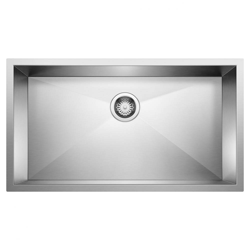 Precision R0 32&apos;&apos; Super Single Bowl Undermount Stainless Steel Kitchen Sink