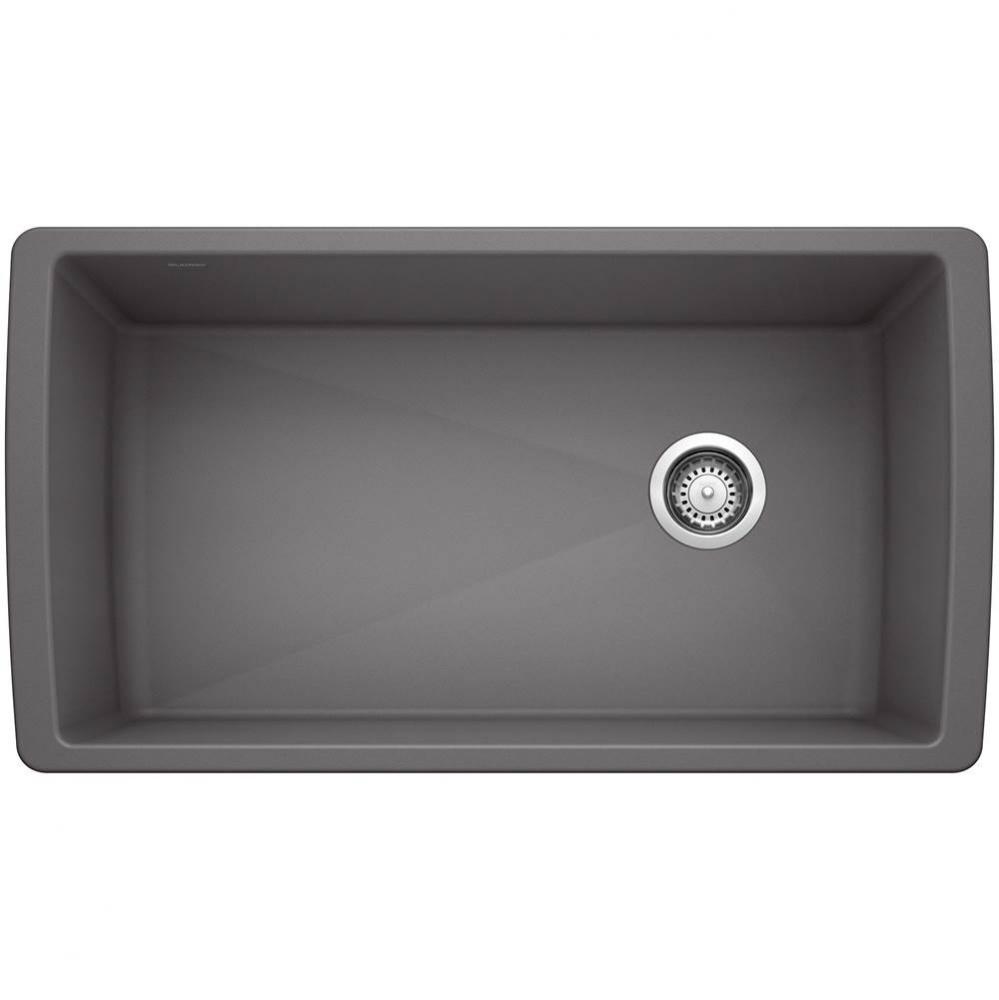 Diamond SILGRANIT 33&apos;&apos; Super Single Undermount Kitchen Sink - Cinder