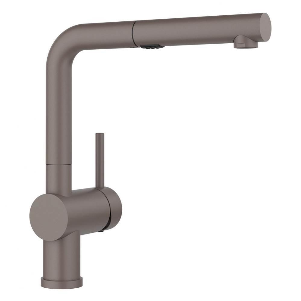 Linus Low Arc Pull-Out Dual-Spray Kitchen Faucet - Volcano Gray