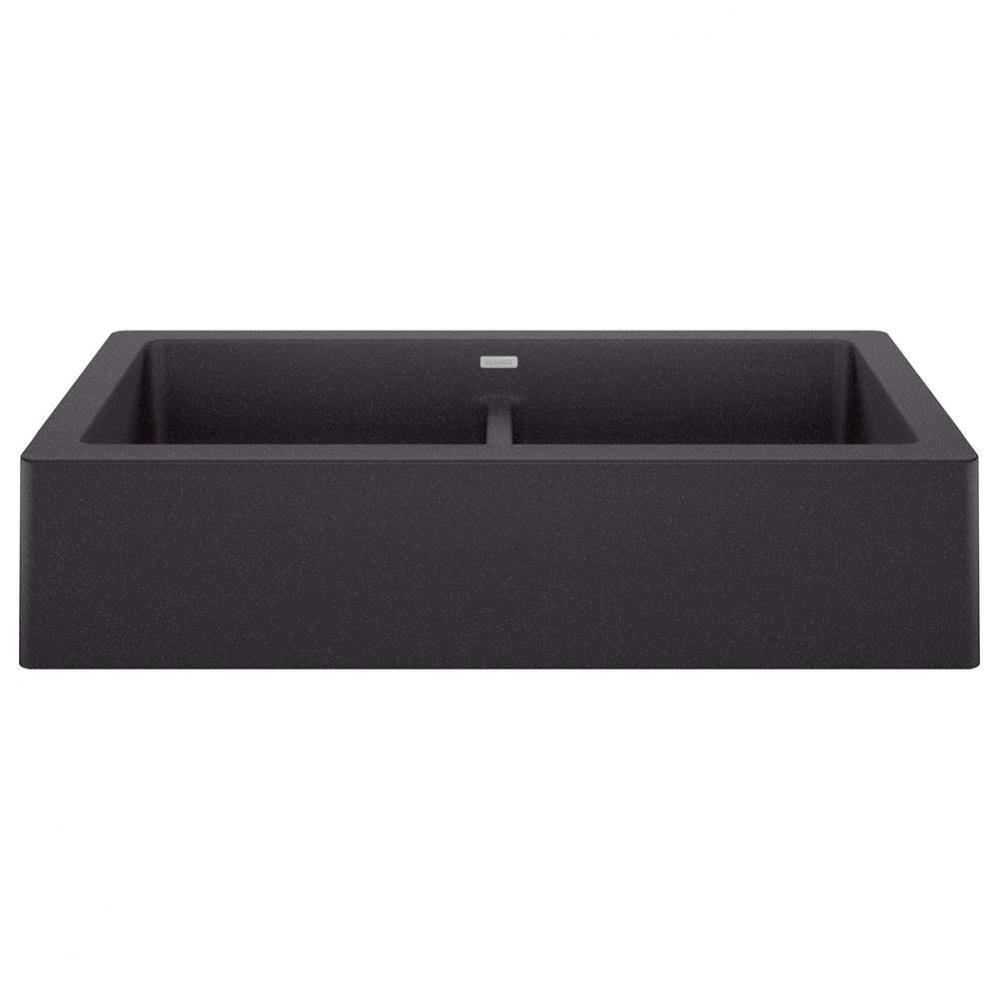 Vintera SILGRANIT 33&apos;&apos; Double Bowl Apron-Front Farmhouse Sink - Anthracite