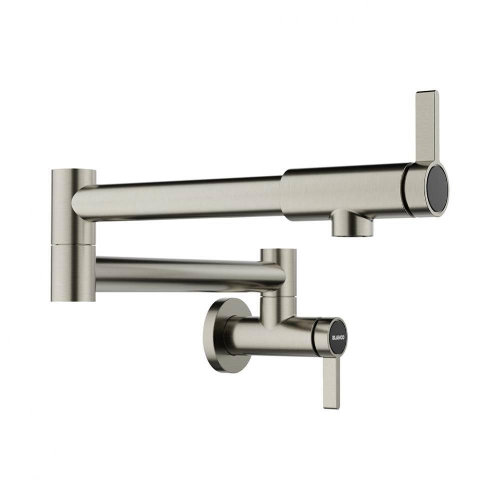 Culina II Wall-Mounted Pot Filler - Satin Platinum