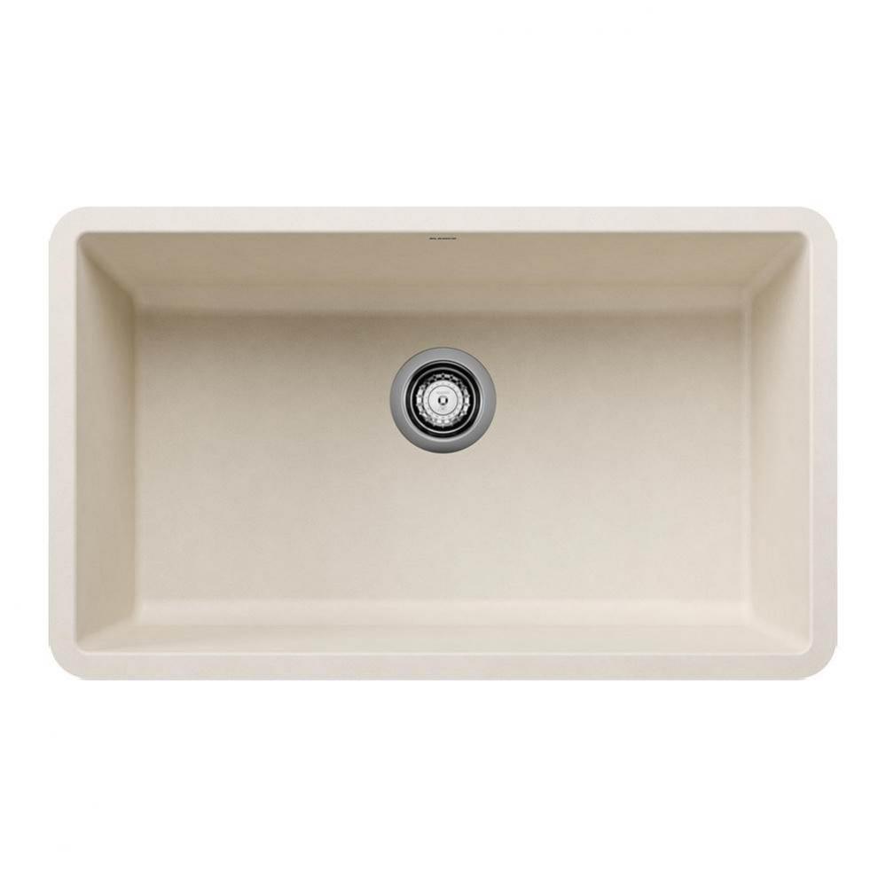 Precis SILGRANIT 30&apos;&apos; Single Bowl Undermount Kitchen Sink - Soft White