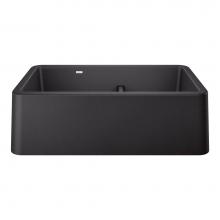 Blanco 402322 - Ikon SILGRANIT 33'' Double Bowl Apron-Front Farmhouse Sink with Low Divide - Anthracite