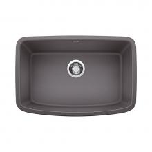 Blanco 442548 - Valea SILGRANIT 27'' Single Bowl Undermount Kitchen Sink - Cinder