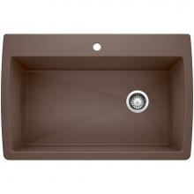 Blanco 440192 - Diamond SILGRANIT 33.5'' Super Single Dual Mount Kitchen Sink - Cafe