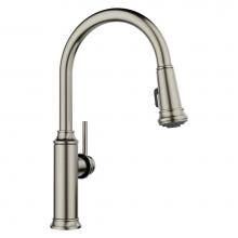 Blanco 443245 - Empressa High Arc Pull-Down Dual-Spray Kitchen Faucet - Satin Platinum