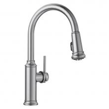 Blanco 442500 - Empressa High Arc Pull-Down Dual-Spray Kitchen Faucet - PVD Steel