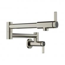 Blanco 443254 - Culina II Wall-Mounted Pot Filler - Satin Platinum