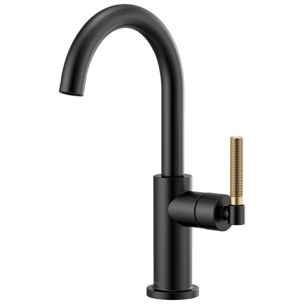 Litze&#xae; Bar Faucet with Arc Spout and Knurled Handle Kit