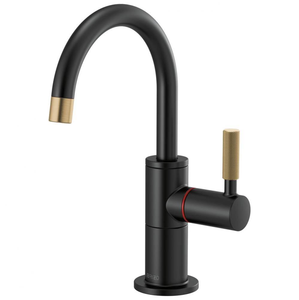 Litze&#xae; Instant Hot Faucet with Arc Spout and Knurled Handle