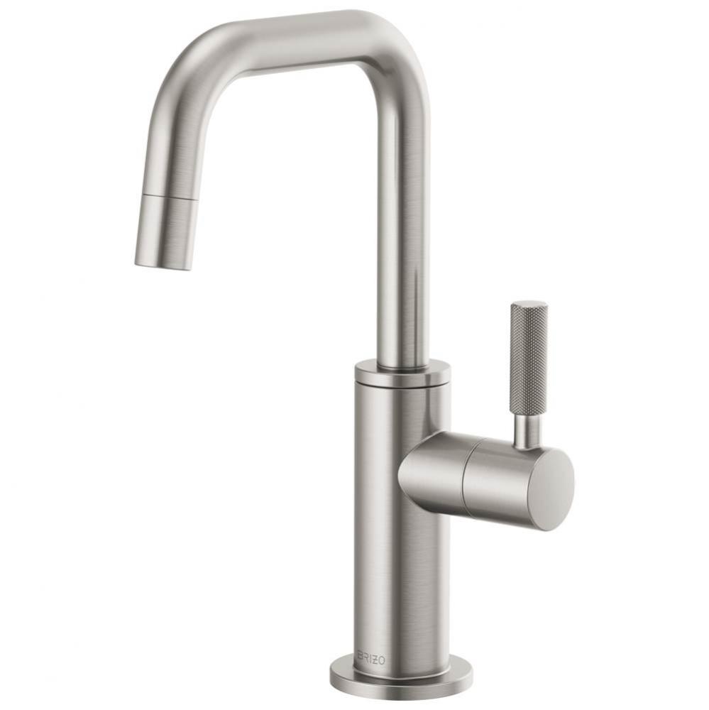 Litze&#xae; Beverage Faucet with Square Spout and Knurled Handle