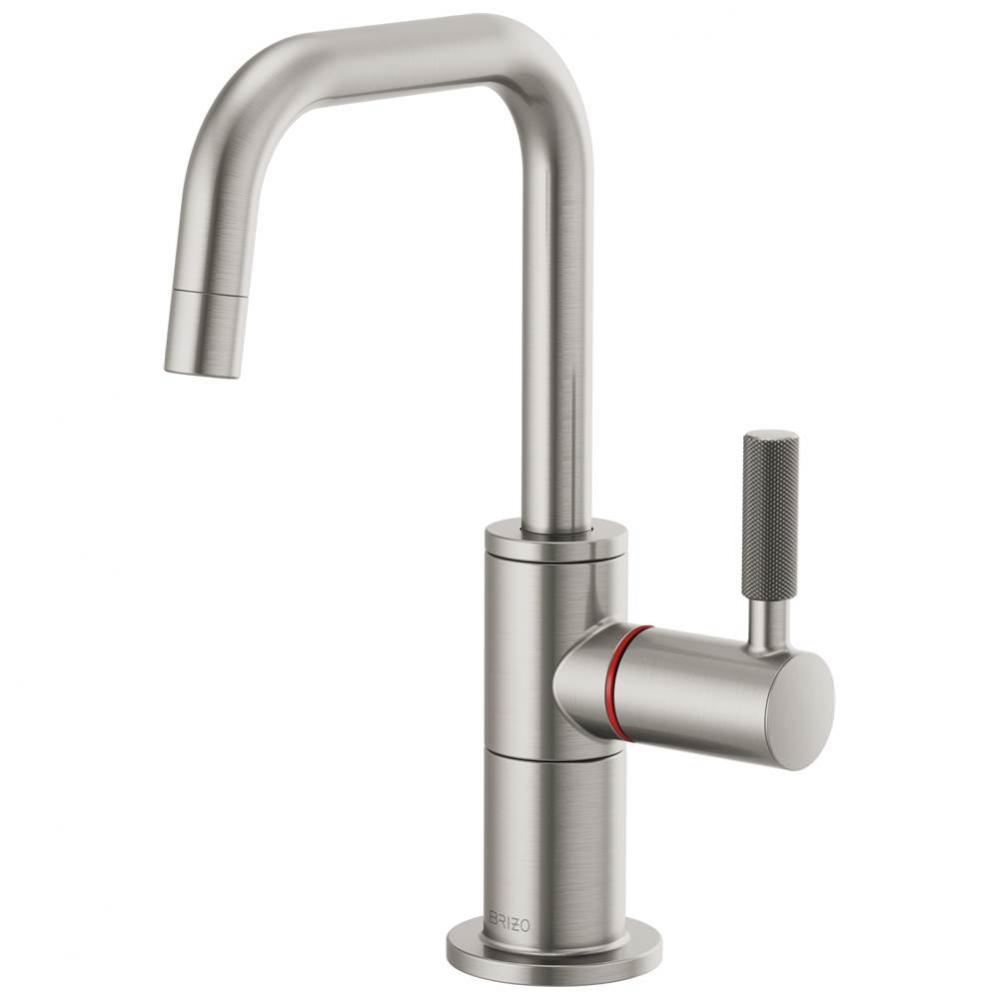 Litze&#xae; Instant Hot Faucet with Square Spout and Knurled Handle