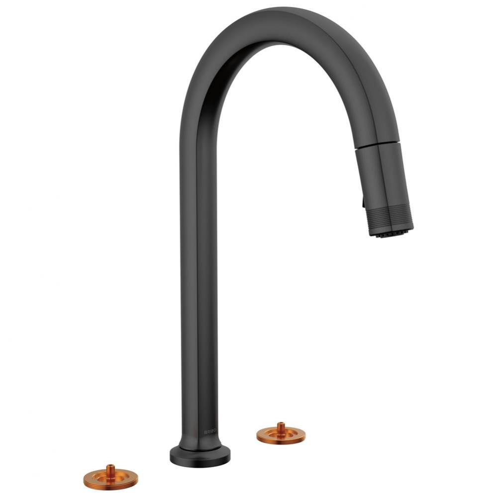 Kintsu&#xae; Widespread Pull-Down Faucet with Arc Spout - Less Handles