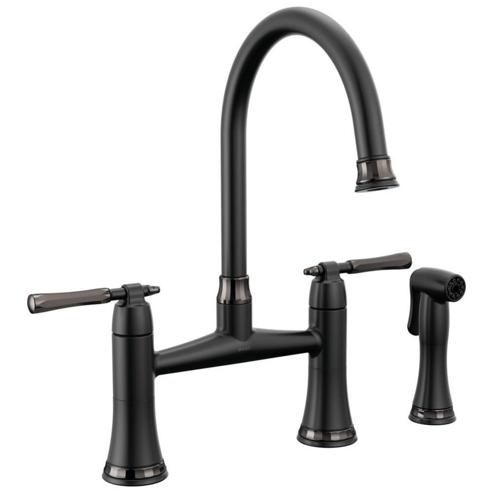 The Tulham™ Kitchen Collection by Brizo&#xae; Bridge Kitchen Faucet with Side Spray