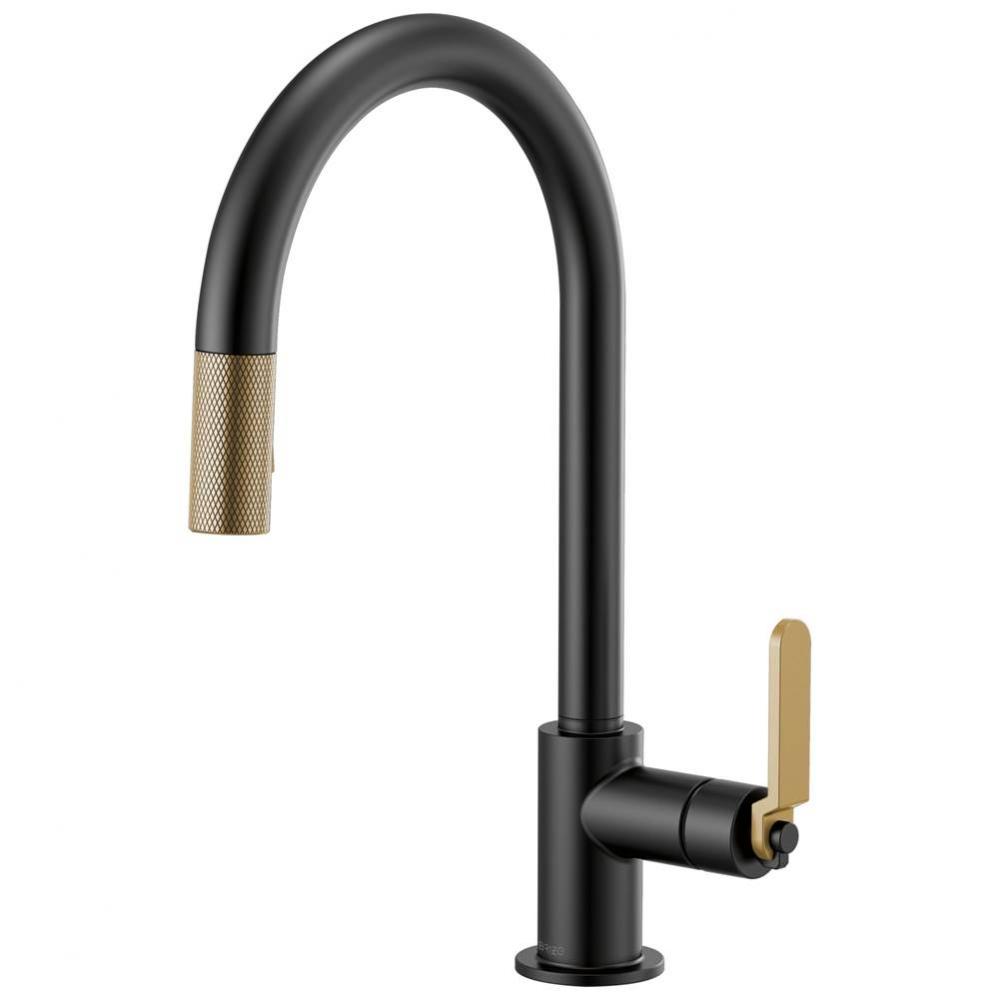 Litze&#xae; Pull-Down Faucet with Arc Spout and Industrial Handle