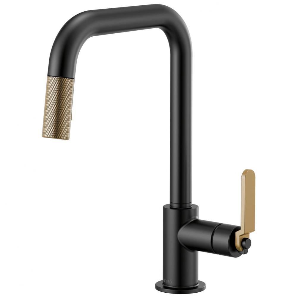 Litze&#xae; Pull-Down Faucet with Square Spout and Industrial Handle