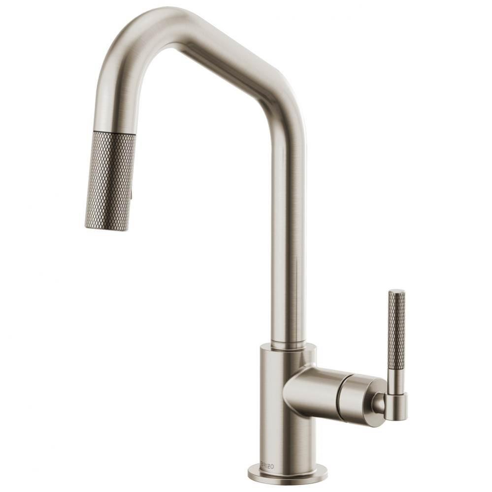 Litze&#xae; Pull-Down Faucet with Angled Spout and Knurled Handle