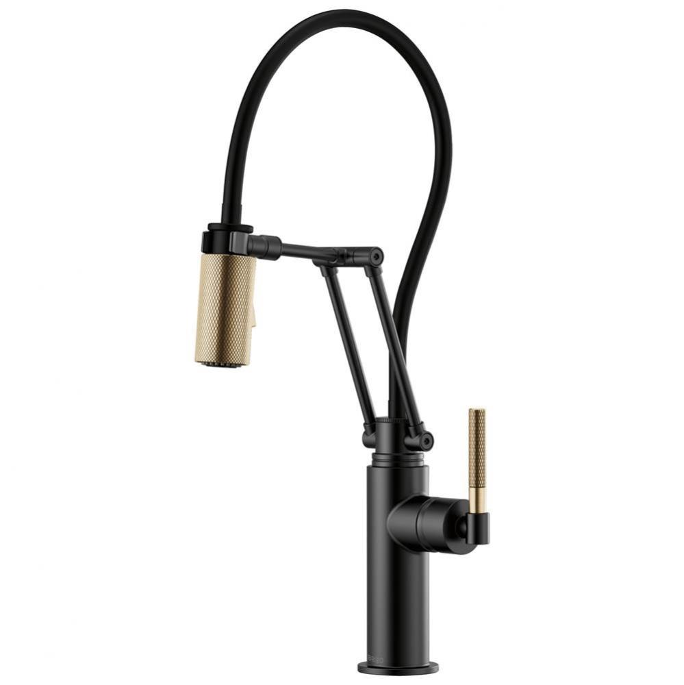 Litze&#xae; Articulating Faucet with Knurled Handle