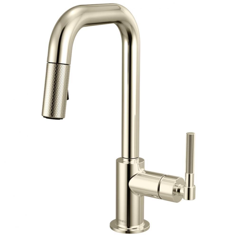 Litze&#xae; Pull-Down Prep Faucet with Square Spout - Knurled Handle