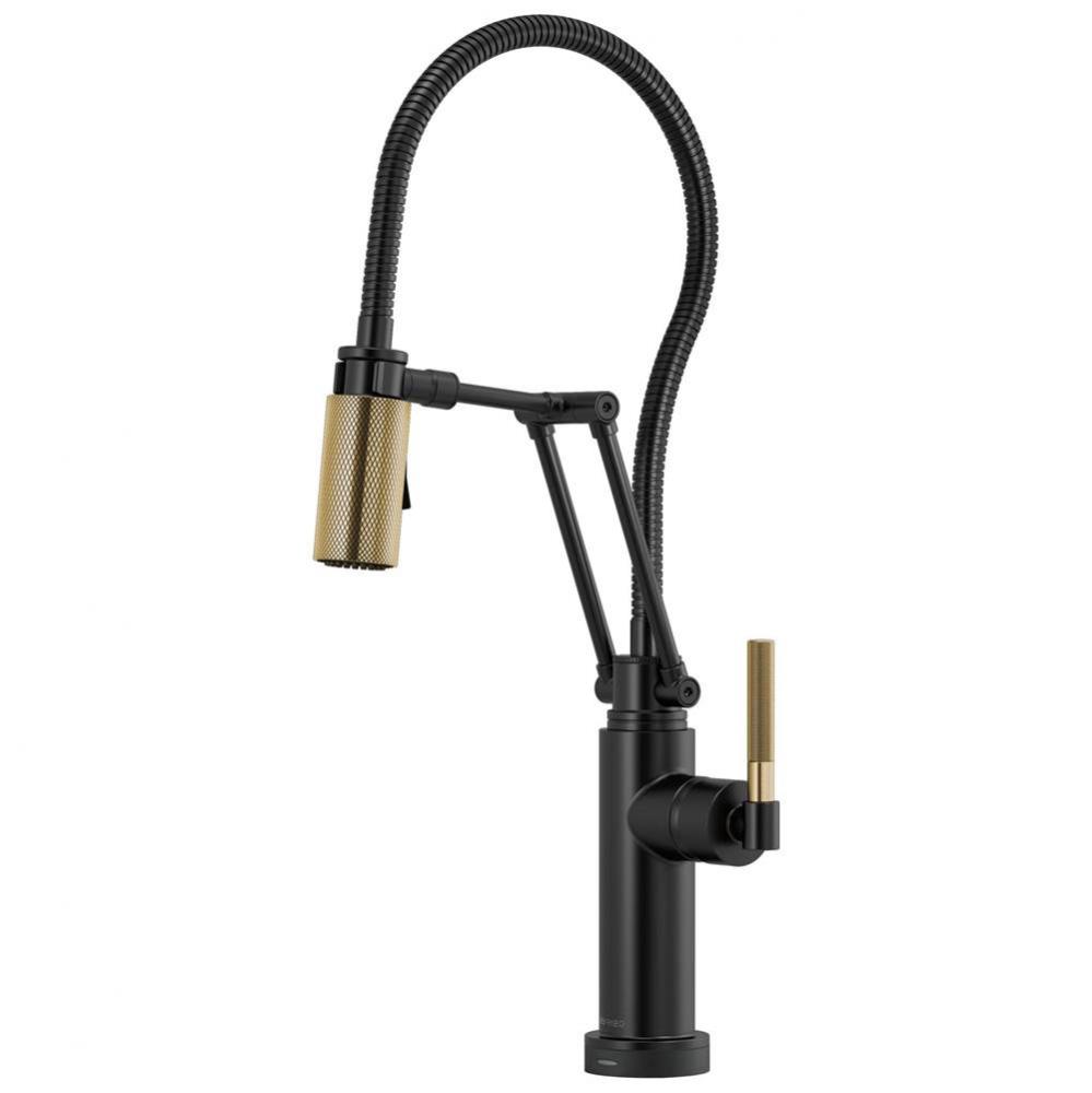 Litze&#xae; SmartTouch&#xae;&#xa0;Articulating Kitchen Faucet With Finished Hose