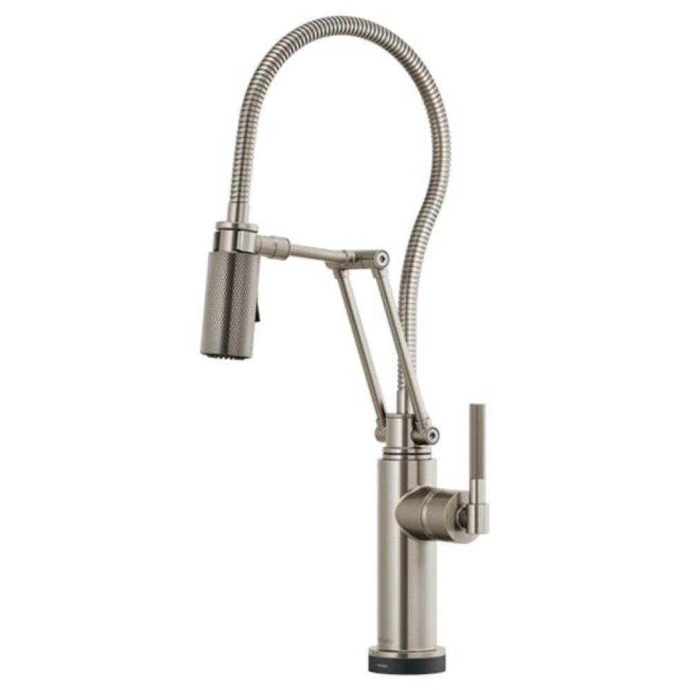 Litze&#xae; SmartTouch&#xae;&#xa0;Articulating Kitchen Faucet With Finished Hose