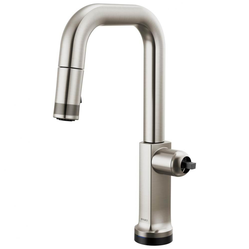 Kintsu&#xae; SmartTouch&#xae; Pull-Down Prep Faucet with Square Spout - Less Handle