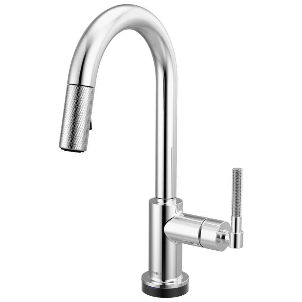 Litze&#xae; Smarttouch Pull-Down Prep Faucet with Arc Spout - Knurled Handle