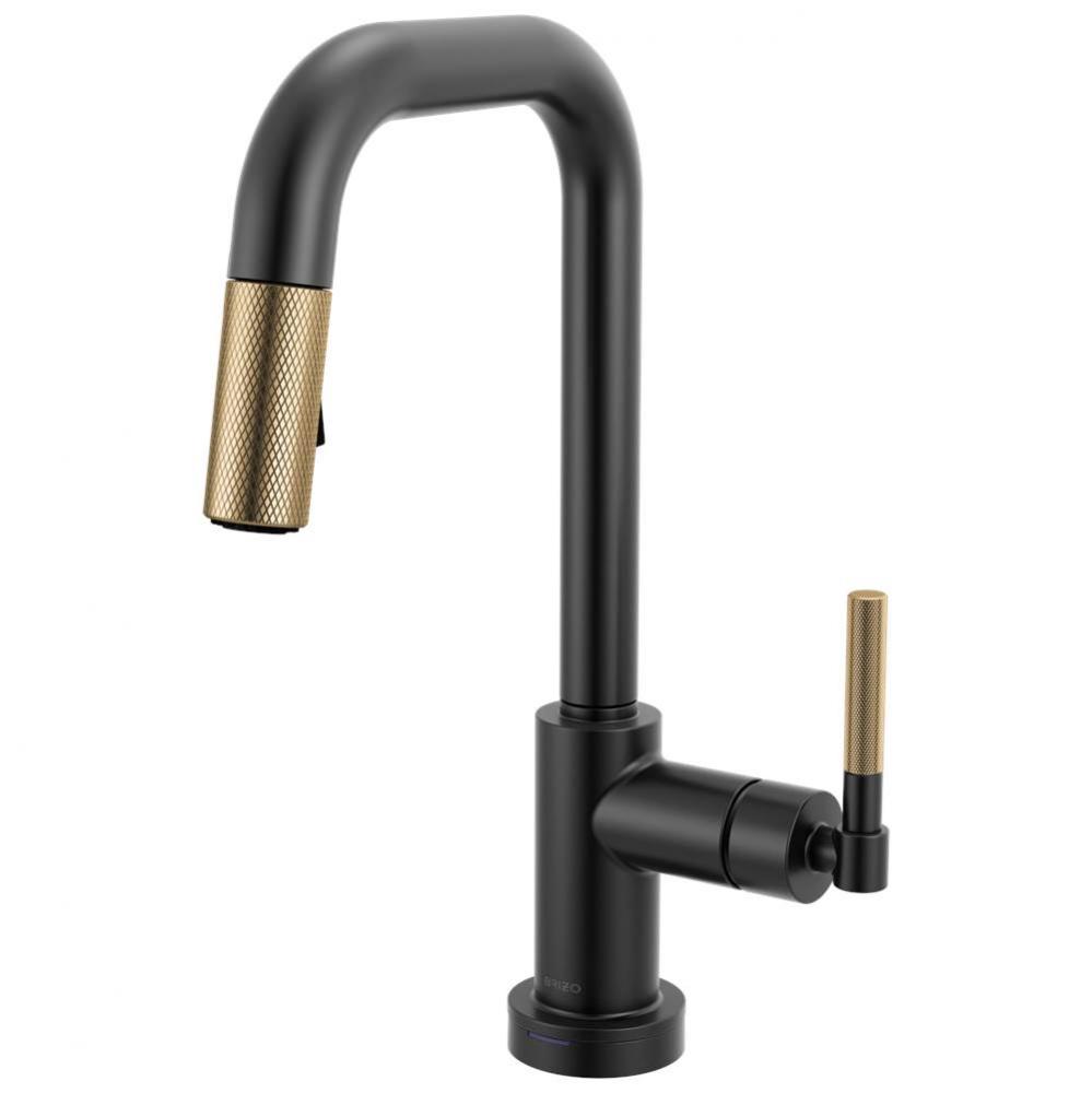 Litze&#xae; Smarttouch Pull-Down Prep Faucet with Square Spout - Knurled Handle