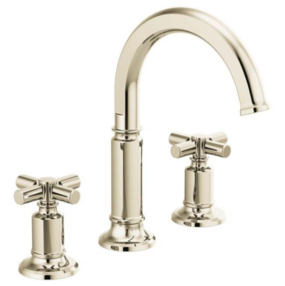 Invari&#xae; Widespread Lavatory Faucet with Arc Spout - Less Handles 1.2 GPM