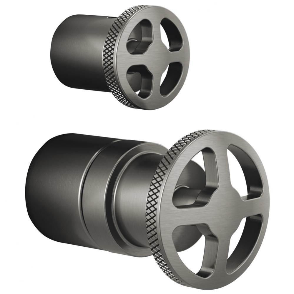 Litze&#xae; Pressure Balance Valve with Integrated Diverter Trim Wheel Handle Kit