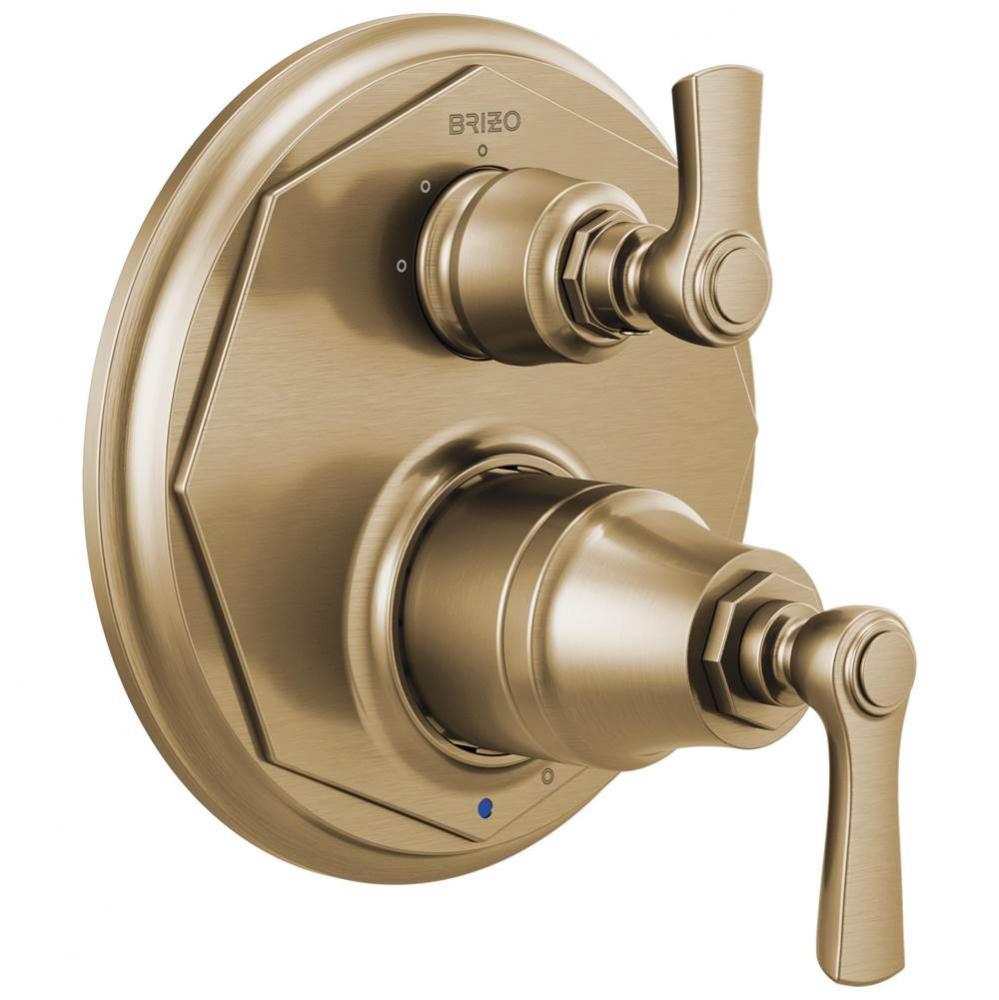 Rook&#xae; Pressure Balance Valve with Integrated 3-Function Diverter Trim