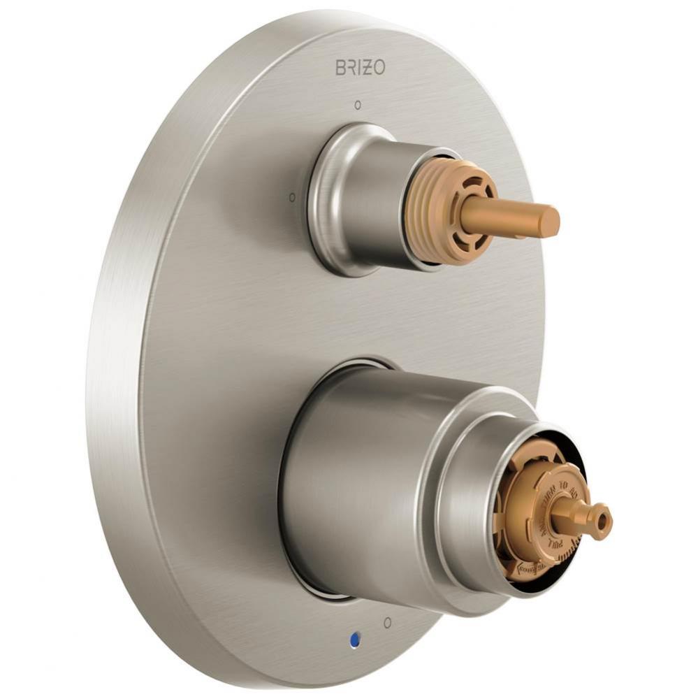 Odin&#xae; Pressure Balance Valve with Integrated 3-Function Diverter Trim  - Less Handles