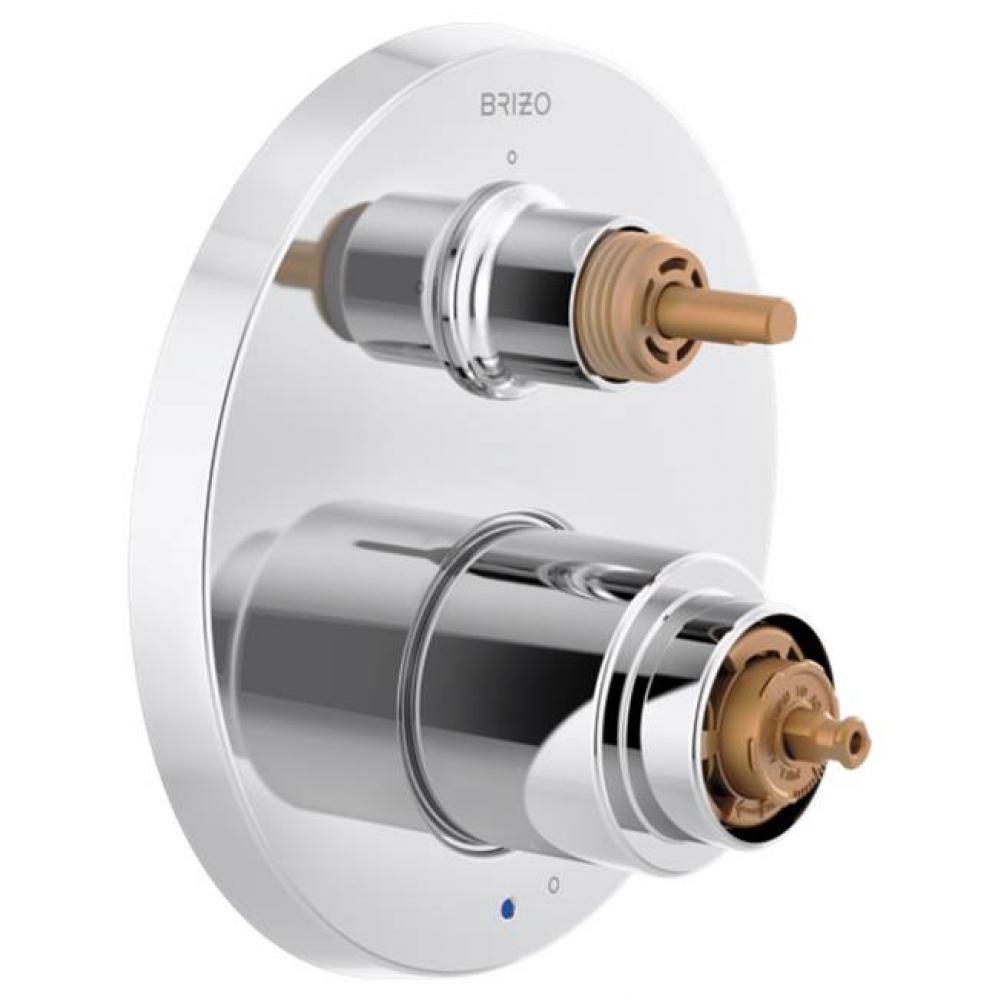 Odin&#xae; Pressure Balance Valve with Integrated 3-Function Diverter Trim  - Less Handles