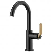 Brizo 61044LF-BLGL - Litze® Bar Faucet with Arc Spout and Industrial Handle Kit