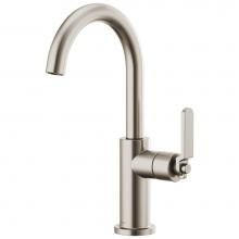Brizo 61044LF-SS - Litze® Bar Faucet with Arc Spout and Industrial Handle Kit