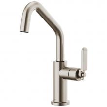 Brizo 61064LF-SS - Litze® Bar Faucet with Angled Spout and Industrial Handle Kit