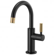 Brizo 61343LF-C-BLGL - Litze® Beverage Faucet with Arc Spout and Knurled Handle