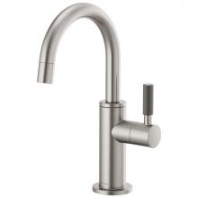 Brizo 61343LF-C-SS - Litze® Beverage Faucet with Arc Spout and Knurled Handle