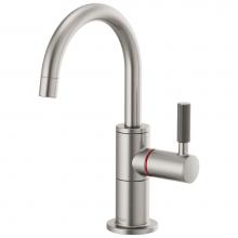 Brizo 61343LF-H-SS - Litze® Instant Hot Faucet with Arc Spout and Knurled Handle