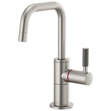 Brizo 61353LF-H-SS - Litze® Instant Hot Faucet with Square Spout and Knurled Handle