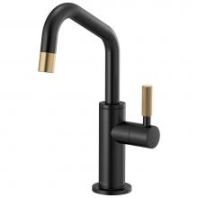 Brizo 61363LF-C-BLGL - Litze® Beverage Faucet with Angled Spout and Knurled Handle