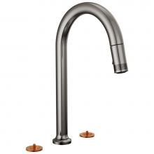 Brizo 62506LF-BNXLHP-L - Kintsu® Widespread Pull-Down Faucet with Arc Spout - Less Handles