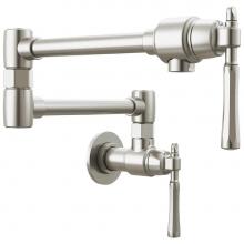 Brizo 62858LF-SS - The Tulham™ Kitchen Collection by Brizo® Wall Mount Pot Filler