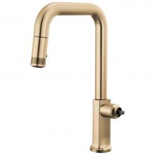 Brizo 63007LF-GLLHP-L - Kintsu® Pull-Down Faucet with Square Spout - Less Handle