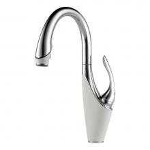Brizo 63055LF-PCMW - Vuelo: Single Handle Pull-Down Kitchen Faucet