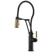 Brizo 63143LF-BLGL - Litze® Articulating Faucet With Finished Hose